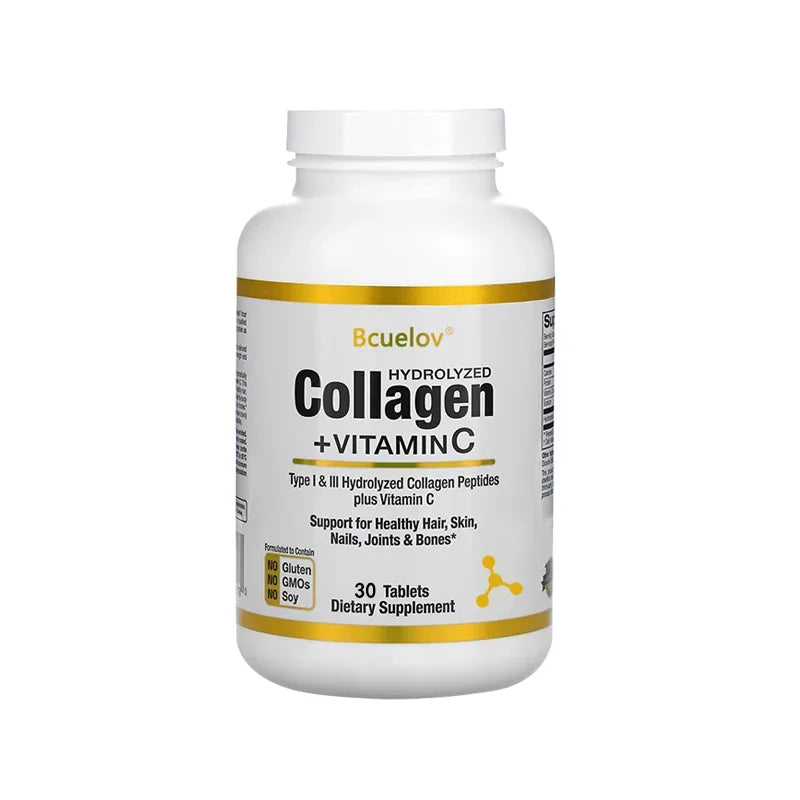 Bcuelov Hydrolyzed Collagen Peptides – Hair Skin Nails Support
