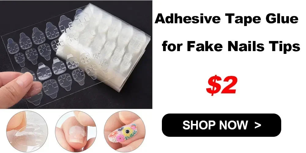 120pcs Pink Ombre Coffin Press-On Nails – Glossy