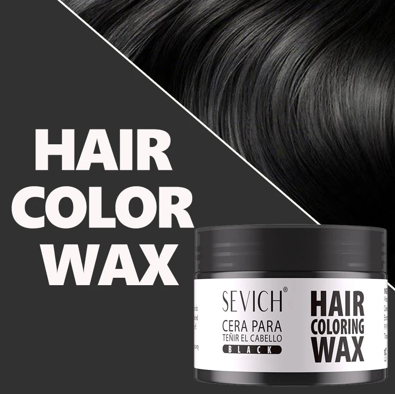 Hairs Dyed Mud Hair Colour Wax Easy To Wash Hair Styling Paste Dye for Eyebrow Beards Coloring Temporary Hair Color Style Cream