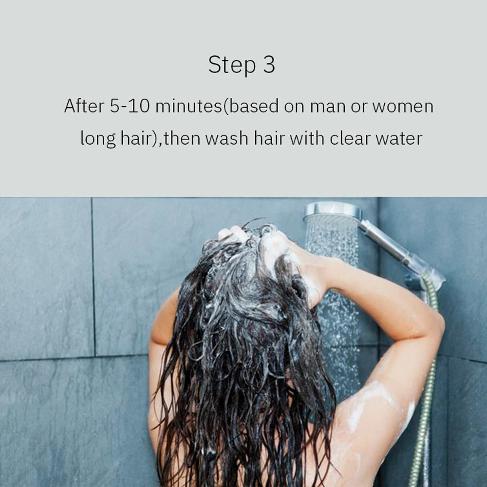 Fast Black Hair Dye Shampoo 500ml 250ml Natural Plant Essence Hair Dye Cream For Men Women Cover Gray White Hair Color Shampoo