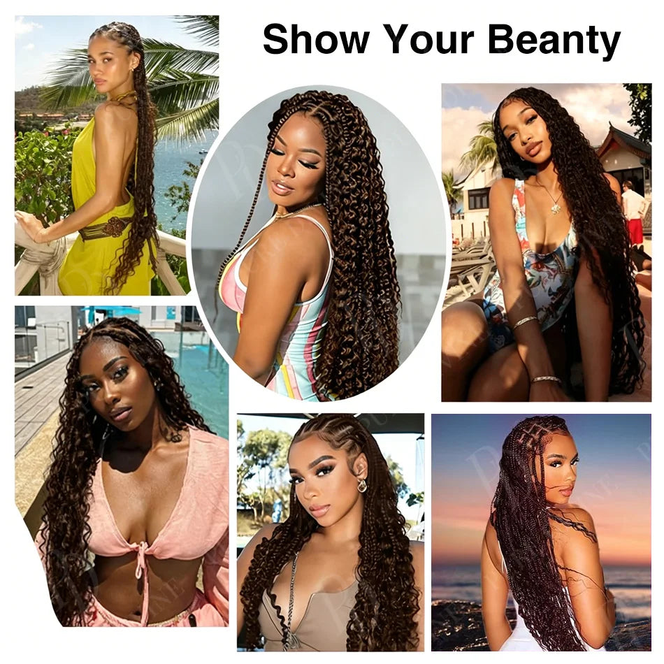 Pre-Colored Deep Wave Bulk Braiding Human Hair No Weft Remy Bulk Human Hair 14 To 28 Inch Bulk Hair Extension Crochet Braids