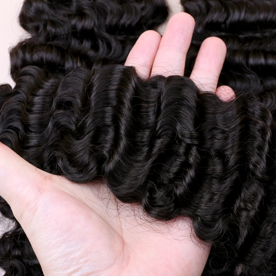 1B Burmese Curly Feather Crochet 100% Human Hair Pre-looped Invisible Miracle Knots Hair Feathered Pre-braided Crochet Human Hair Natural Colored Boho Braids Burmese Curls Hair Weave Bundles Remy Human Hair Extensions 20 22 2