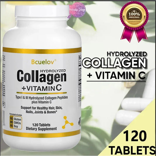 Bcuelov Hydrolyzed Collagen Peptides – Hair Skin Nails Support