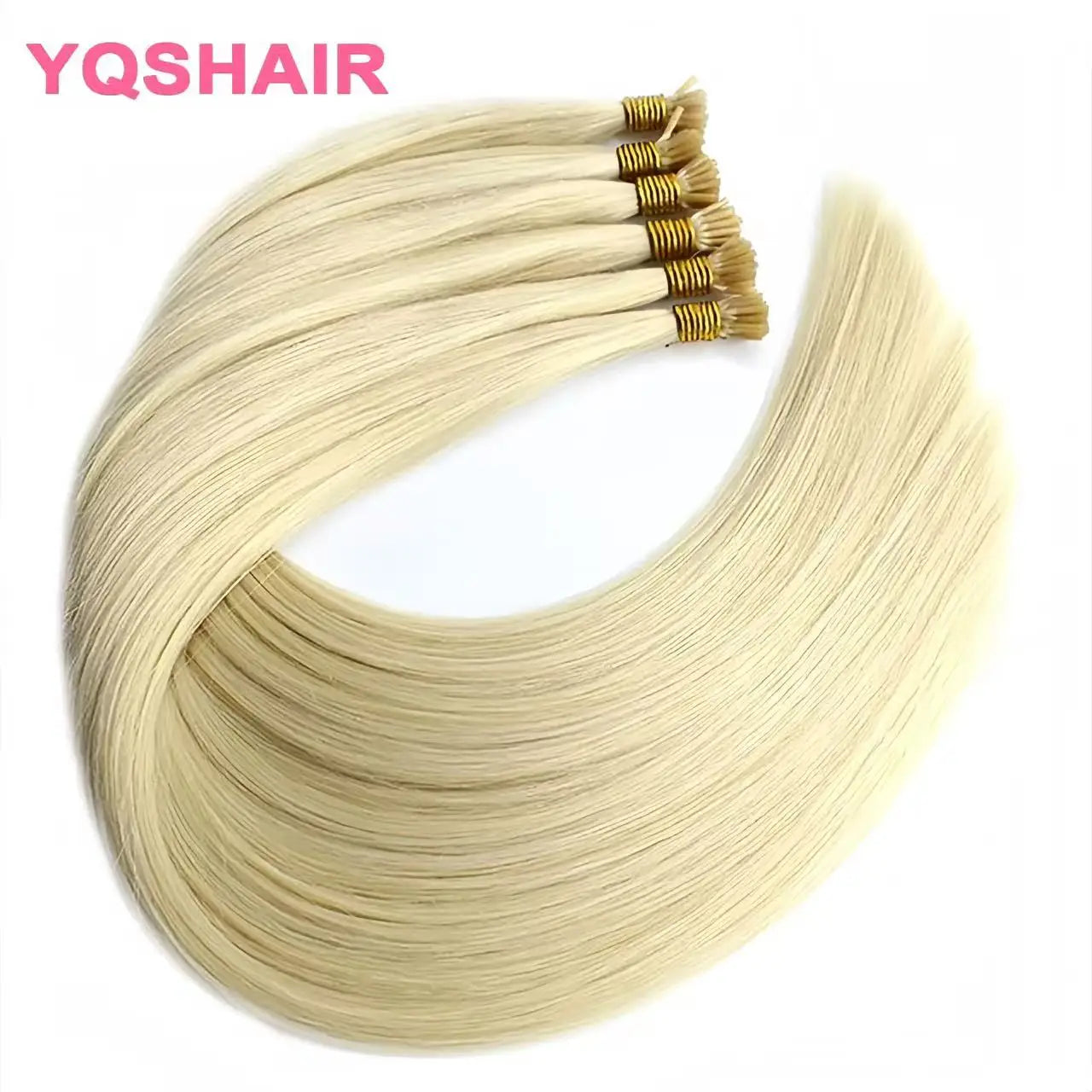 Straight I Tip Hair Extensions Natural Real Human Hair clip-in and tape-in   hair extensions Fusion Extensions Keratin Capsule