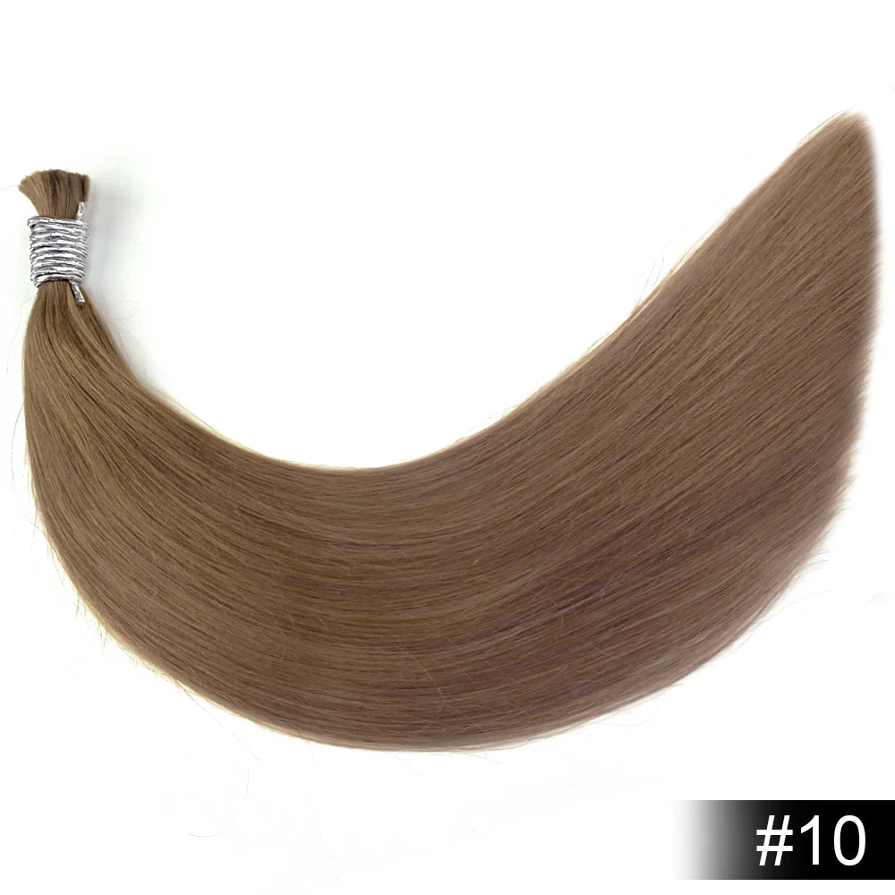 Shinehair Wholesale Straight Human Hair Bulk 100% Real Human Hair Extensions Highlight 16A Natural Black Hair Bundle Blonde 613