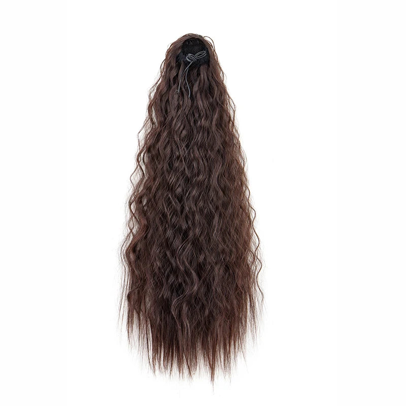Premium Kinky Curly Drawstring Ponytail 22" Clip-In Hair Extension