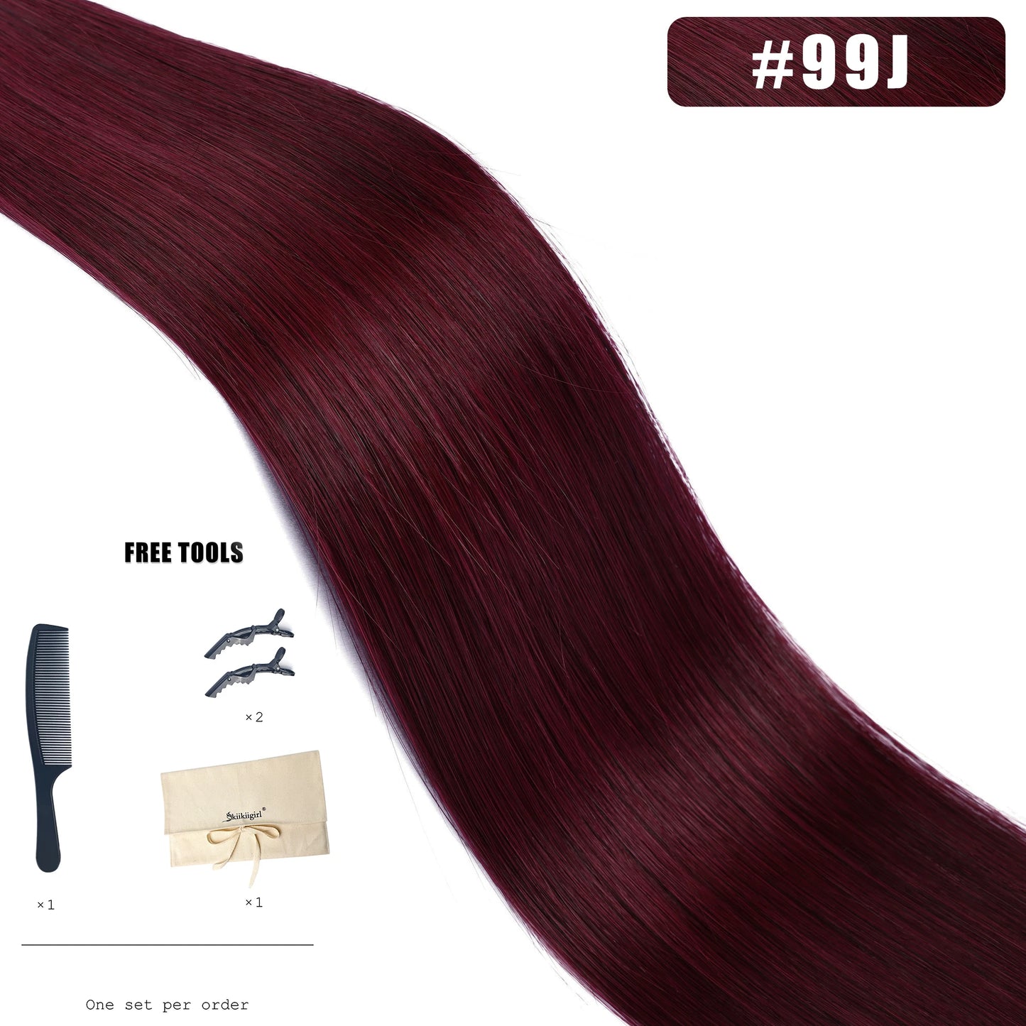 Double Drawn Genius Weft Extensions Blonde Virgin Hair 100g