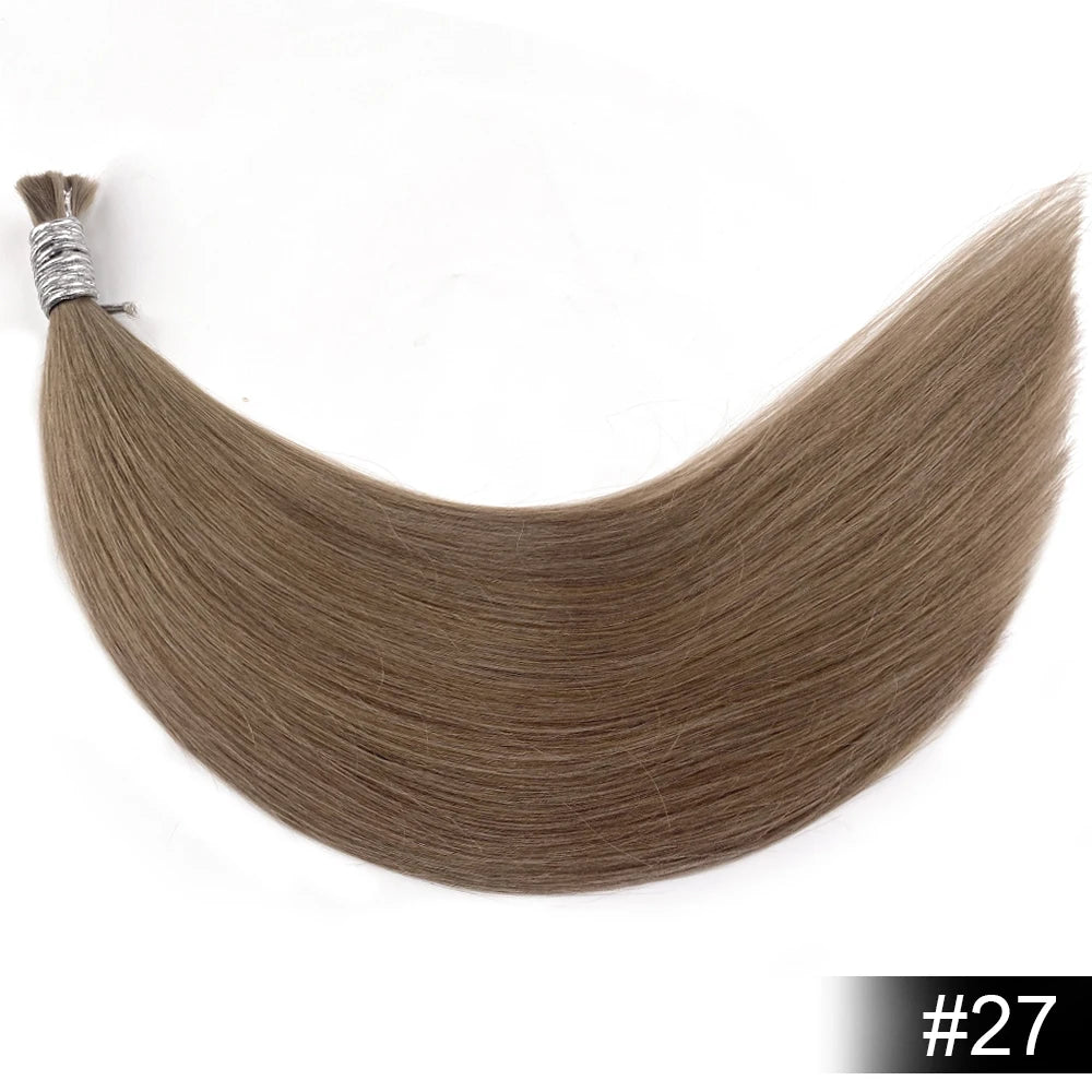 Shinehair Wholesale Straight Human Hair Bulk 100% Real Human Hair Extensions Highlight 16A Natural Black Hair Bundle Blonde 613
