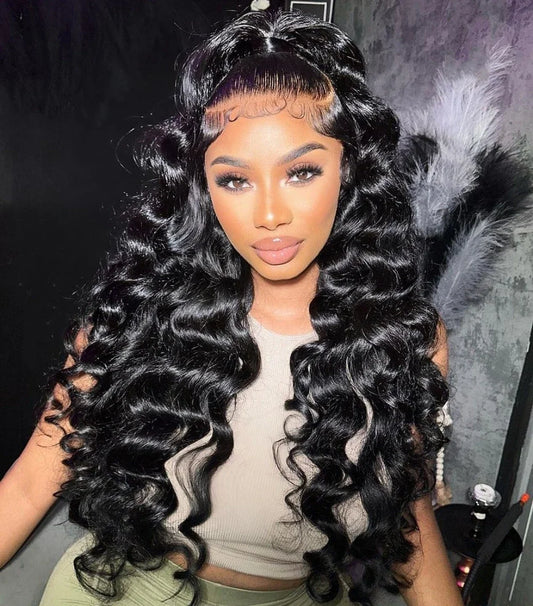 360 Lace Loose Deep Wave Human Hair Wig | HD Frontal