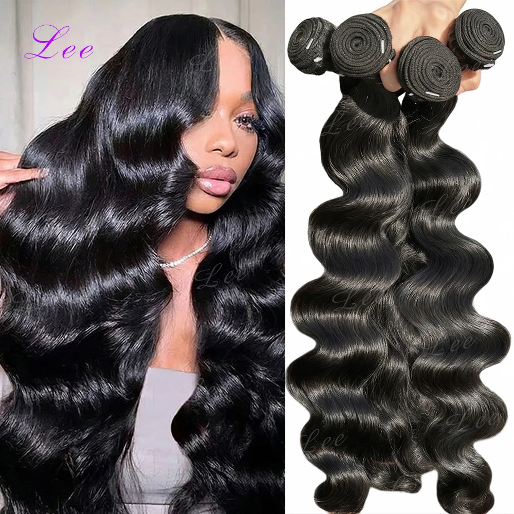 30 40 Inch Loose Wave Bundles 3 4 5Pcs Raw Virgin Unprocessed Human Hair Brazilian Loose Deep Wave Human Hair Bundles Extensions
