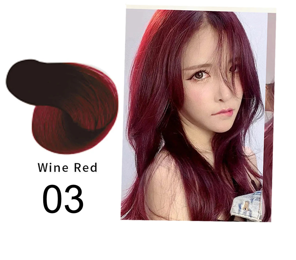 Mokeru Natural Organic Brown Hair Color Permanent Hair Coloring Shampoo Long Lasting Hair Dye Shampoo For Women Professional Dye
