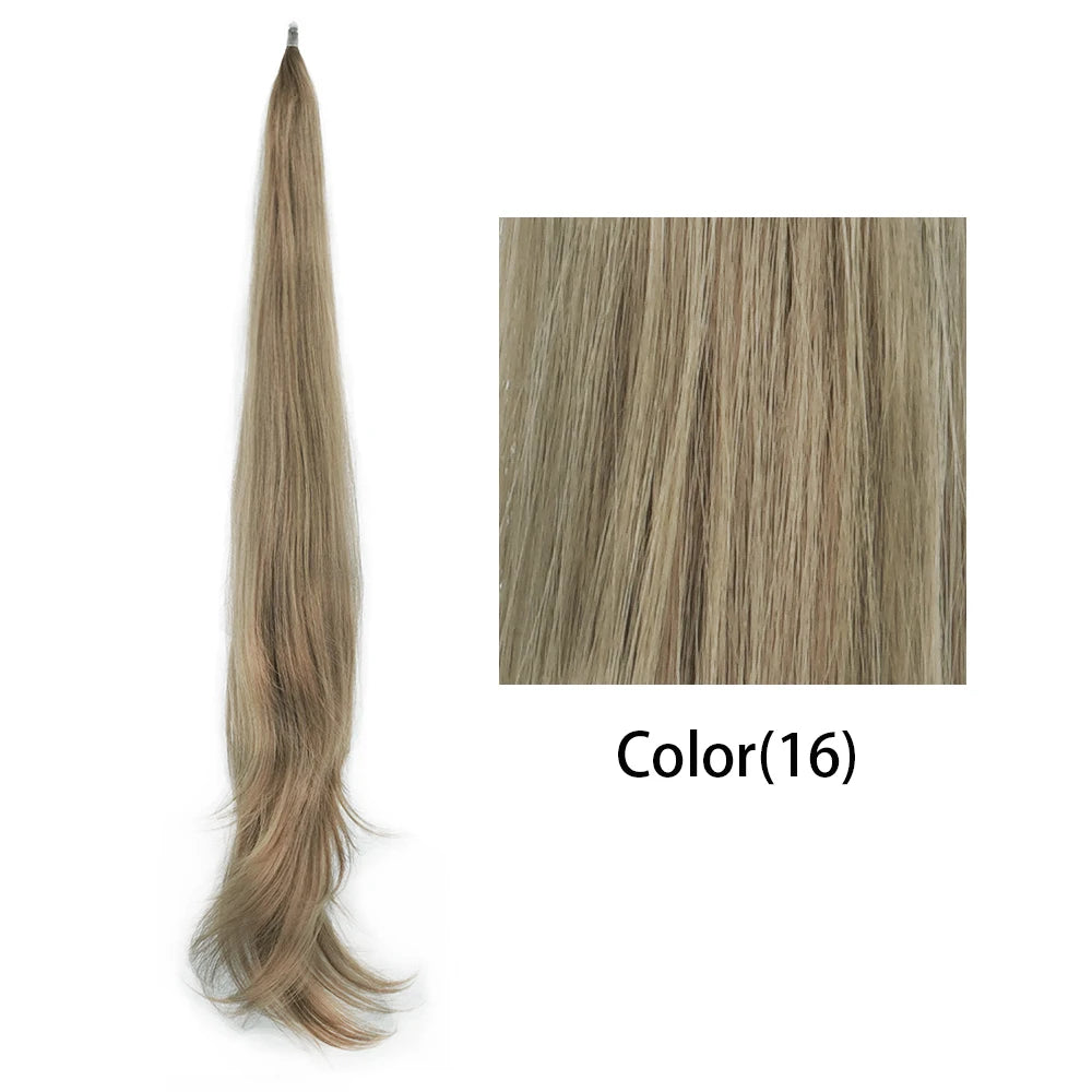 Premium Long Layered Blonde Ponytail Extension 32" Clip-In