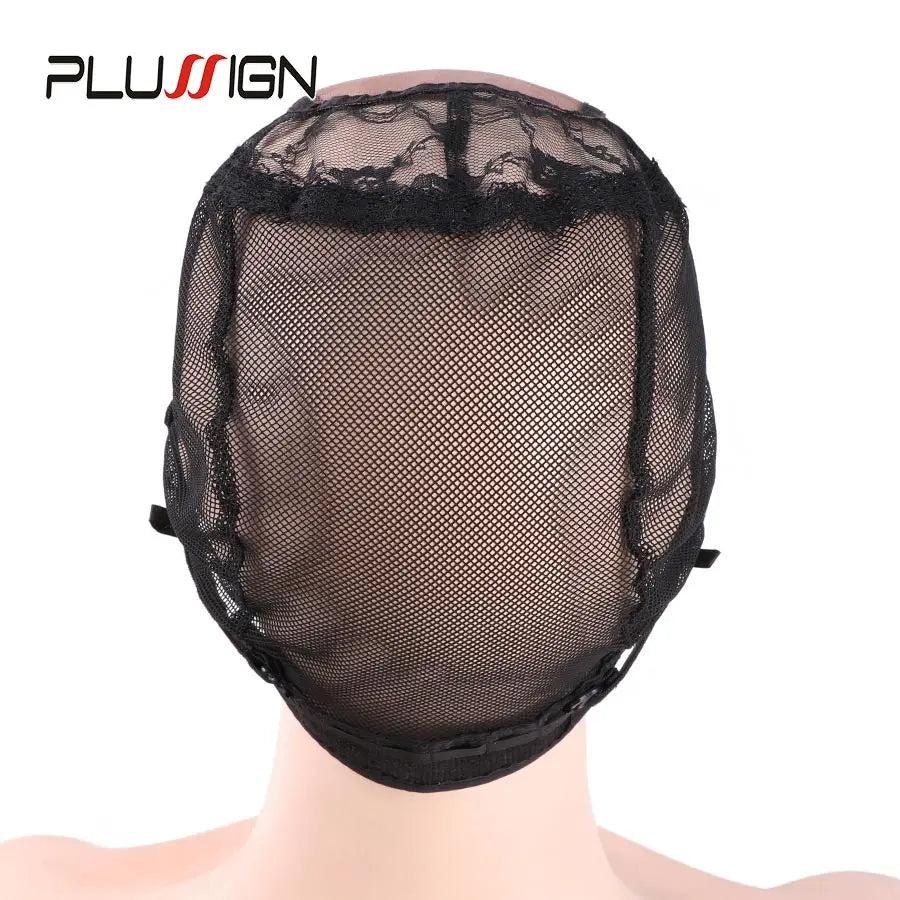 Plussign Front Lace Wig Caps For Making Wigs Ventilated Weaving Caps S M L Size U Part Mesh Dome Cap With Adjustable Strap