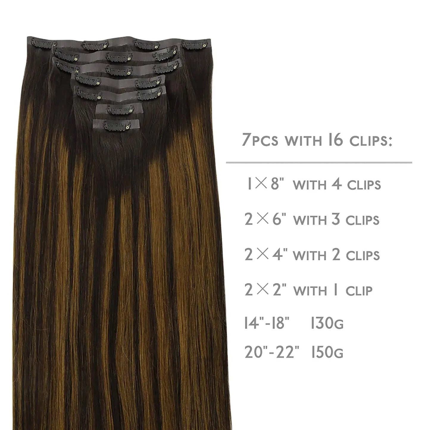 Seamless Clip In Hair Extensions Human Hair Invisible PU Tape In Remy Hair Extensions Ombre Blonde Color Skin Weft  7Pcs 150g