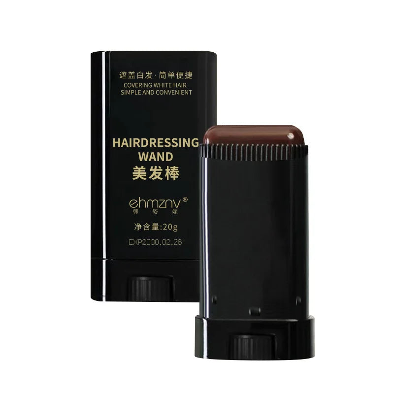 Quick Hair Dye Stick Permanent Coverage Long-Lasting Effect Portable Applicator Brush Design Touch Up the Color at Home