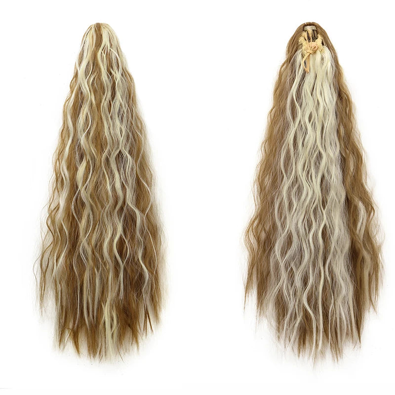 Premium Kinky Curly Drawstring Ponytail 22" Clip-In Hair Extension