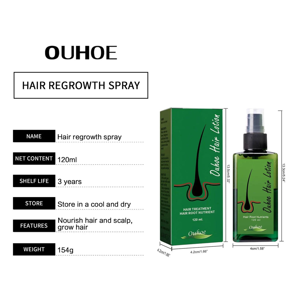 Hair Regrowth For Man Hair Growth Spray Anti Hair Loss Baldness Hair Root Repair Damaged Scalp Treatment Hair Growth Serum New