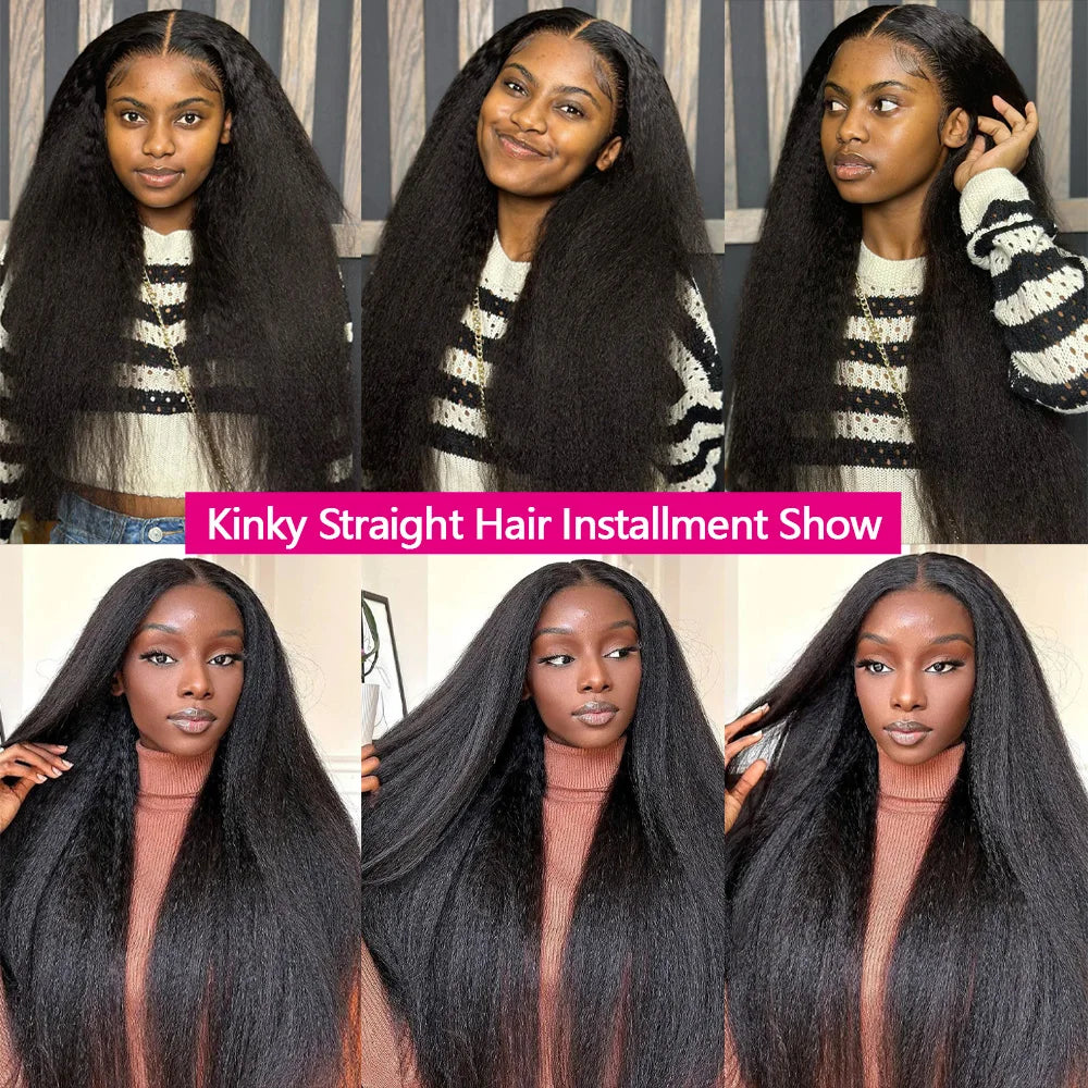 12A Kinky Straight Human Hair Bundles 20-24 Inch