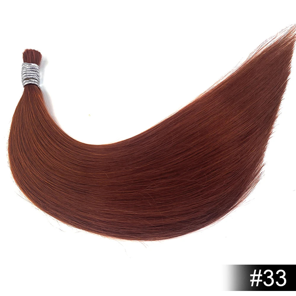 Shinehair Wholesale Straight Human Hair Bulk 100% Real Human Hair Extensions Highlight 16A Natural Black Hair Bundle Blonde 613