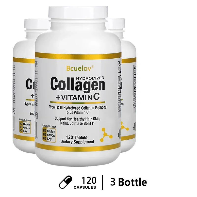 Bcuelov Hydrolyzed Collagen Peptides – Hair Skin Nails Support