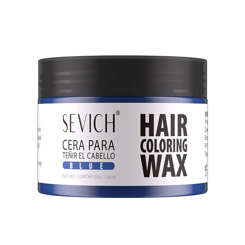 Hairs Dyed Mud Hair Colour Wax Easy To Wash Hair Styling Paste Dye for Eyebrow Beards Coloring Temporary Hair Color Style Cream