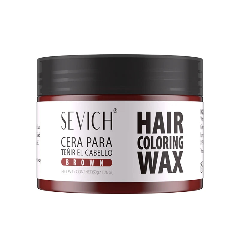 Hairs Dyed Mud Hair Colour Wax Easy To Wash Hair Styling Paste Dye for Eyebrow Beards Coloring Temporary Hair Color Style Cream