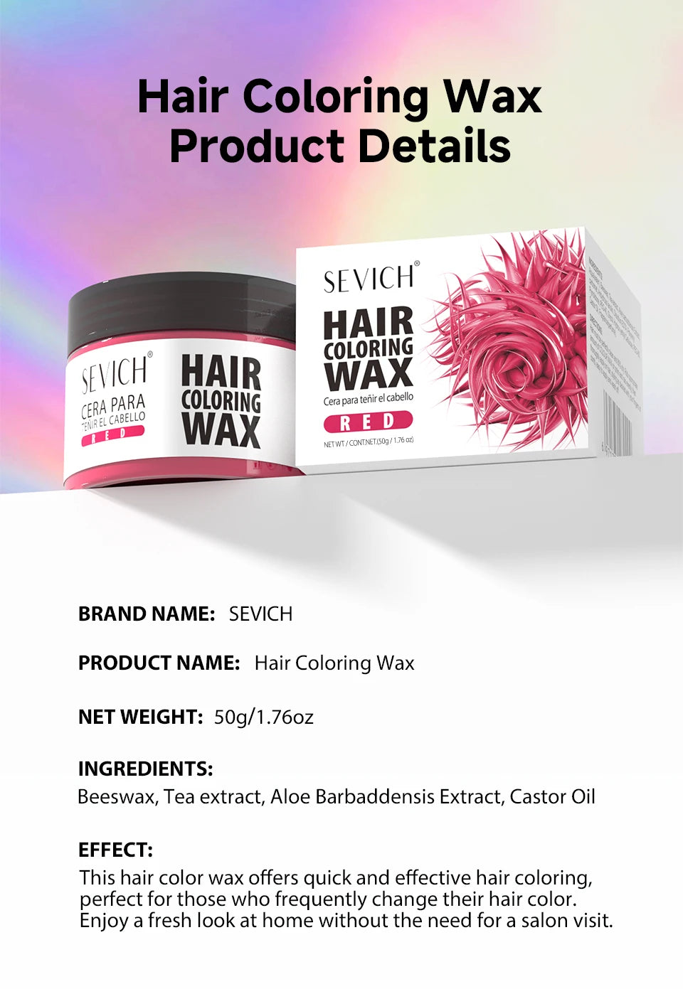 Hairs Dyed Mud Hair Colour Wax Easy To Wash Hair Styling Paste Dye for Eyebrow Beards Coloring Temporary Hair Color Style Cream