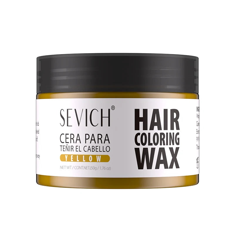 Hairs Dyed Mud Hair Colour Wax Easy To Wash Hair Styling Paste Dye for Eyebrow Beards Coloring Temporary Hair Color Style Cream