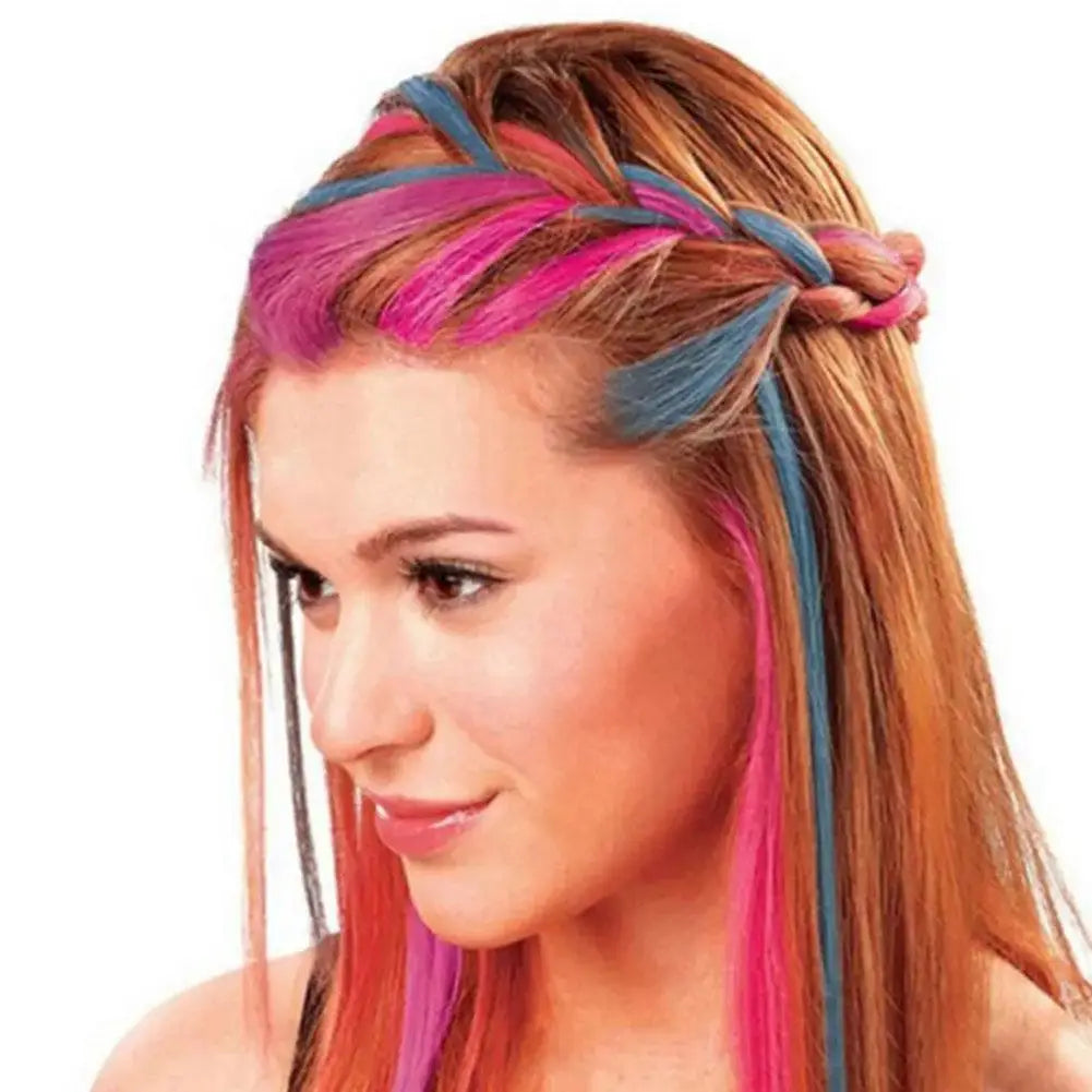 DIY Pastel Hairstyle Styling 8Pcs/Set 3g Disposable Hair Dye Powder Water Soluble Colorful Hair Chalk Powder Temporary Spray