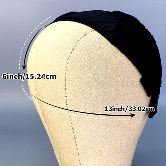 13X4/13X6 Inch Front Lace Wig Cap Adjustable Drawstring Silicone Band Breathable Spandex Glueless Hairnet for Wig Making