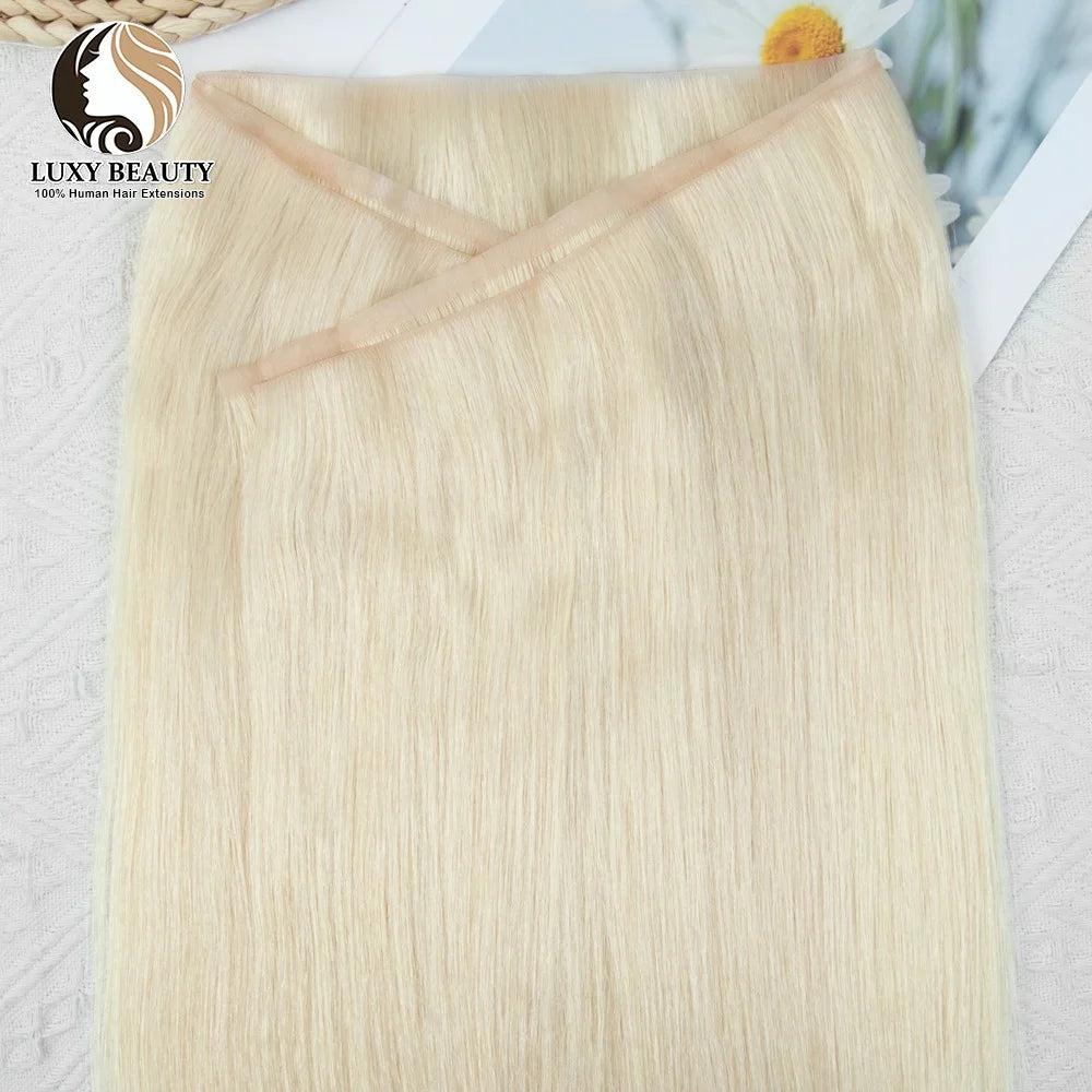 Invisible Tape Weft Human Hair Extensions – Brown Flat Weft
