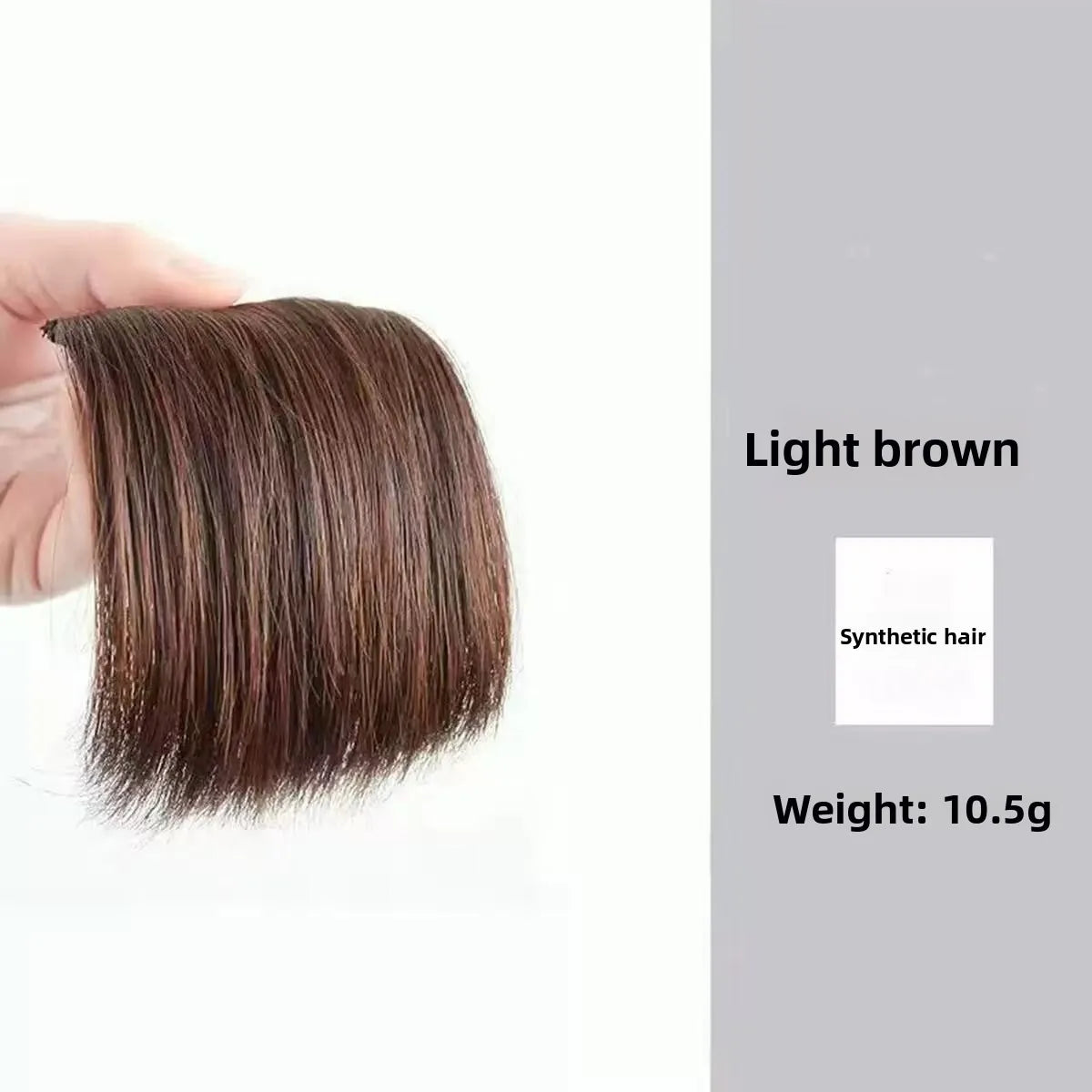 Synthetic Short Straight Pad Invisible Hair Extension Lining of Hair Top Side Cover Hairpiece for Women