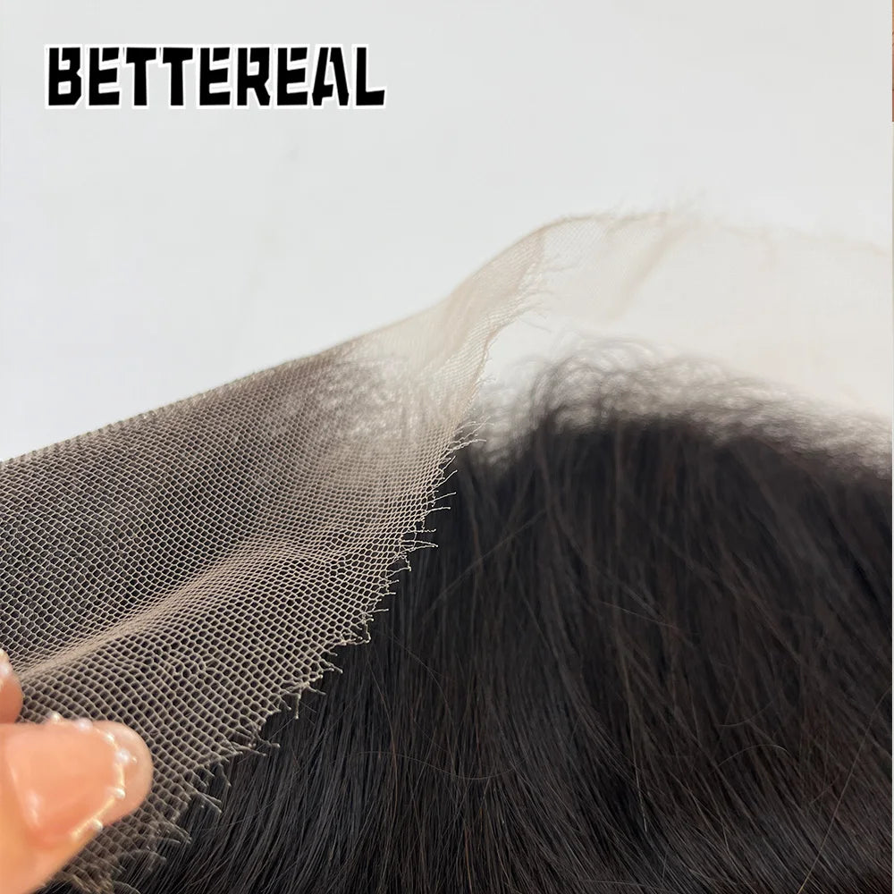 Real HD Frontal/Closure Only Invisible Melt Skin Lace 13x6 13x4 5x5 6x6 2x6 Raw Human Hair Lace Closure Body Wave & Straight
