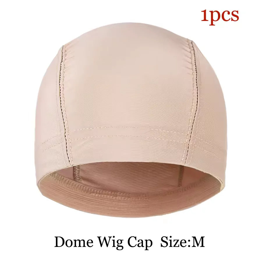 1pcs Wig Cap Professional Wig Making Hair Caps Beige Black Mesh Wig Cap For Making Wigs Good Quality Breathable Elast Hair Caps