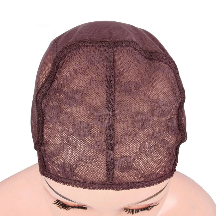 Nunify Best Adjustable Wig Cap For Making Wigs Double Layer Lace Wig Caps Black Dark Brown XL/L/M/S Hairnet Nylon Wig Cap 1pcs