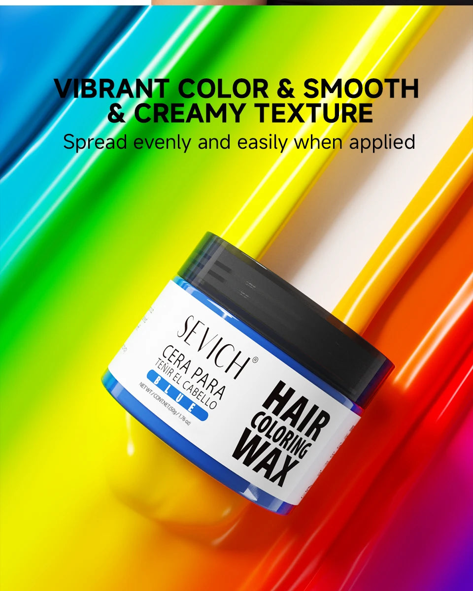 Hairs Dyed Mud Hair Colour Wax Easy To Wash Hair Styling Paste Dye for Eyebrow Beards Coloring Temporary Hair Color Style Cream