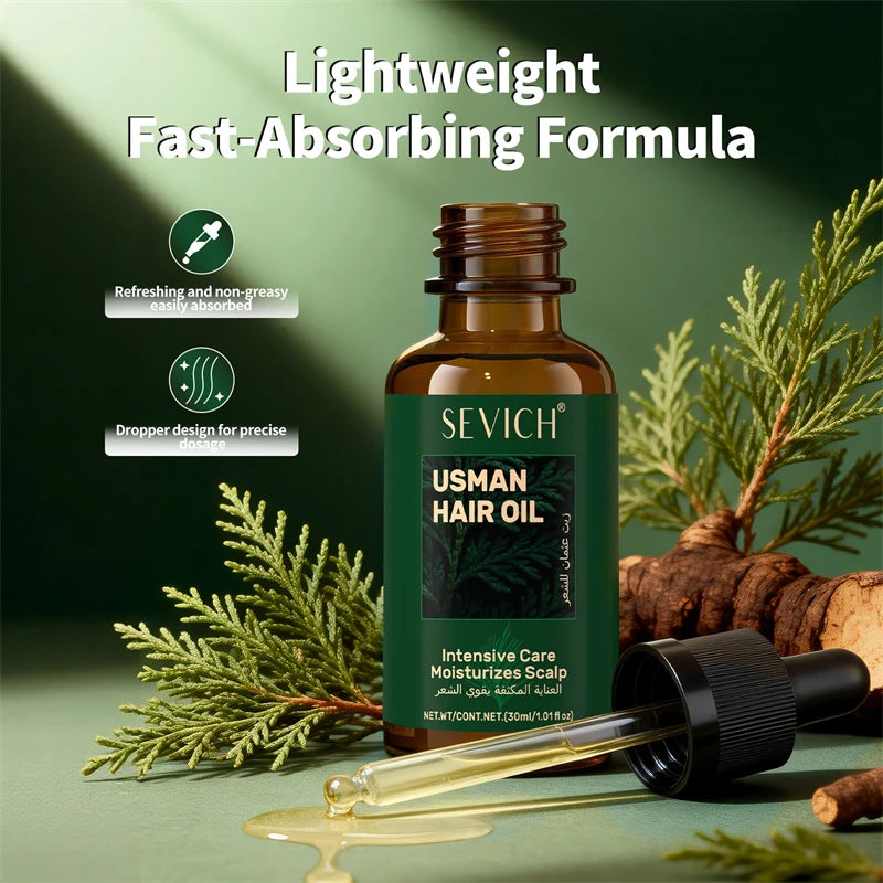 Anti Hair Loss Serum Set Hair Growth Essential Oil Usman Hair Regrowth Shampoo Soap Hair Care Thickening Oil Spray For Men Women