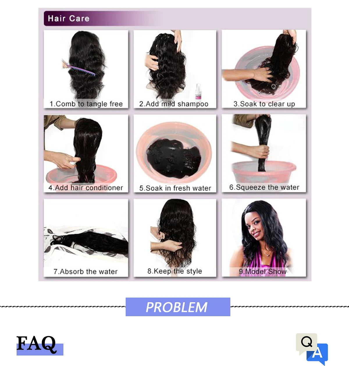 Vibrant 2Pcs Colorful Ponytail Extension Long Straight DIY Braid