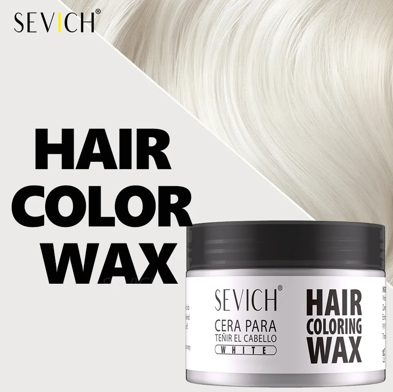 Hairs Dyed Mud Hair Colour Wax Easy To Wash Hair Styling Paste Dye for Eyebrow Beards Coloring Temporary Hair Color Style Cream