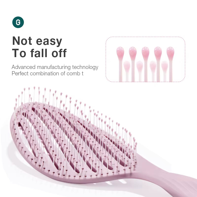Hollow Out Hair Brush Scalp Massage Combs Hair Styling Detangler Fast Blow Drying Detangling Tool Wet Dry Curly Hair