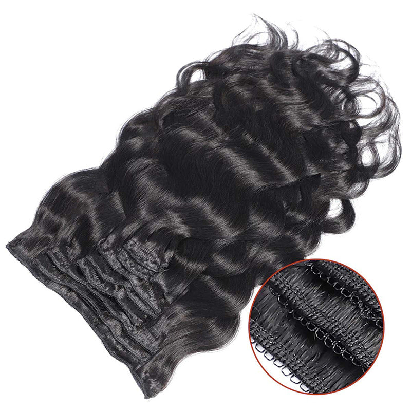 Real Hair Natural Black Real Hair Extension